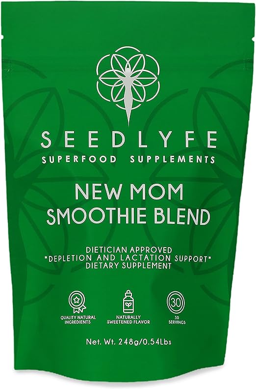 Photo 1 of EXP 10/2024 Lactation Support Smoothie Mix – Brewers Yeast, Collagen + Superfoods - Postnatal Supplement – 30 Servings
