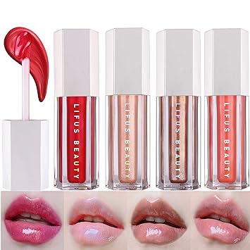 Photo 1 of Lip Gloss,Hydrating Lip Oil Tinted Set | Long Lasting | Non-Sticky | High Shine for Plumper Looking Lips,Moisturizing Lip Oil Gloss for Lip Care and Dry Lips - 5
