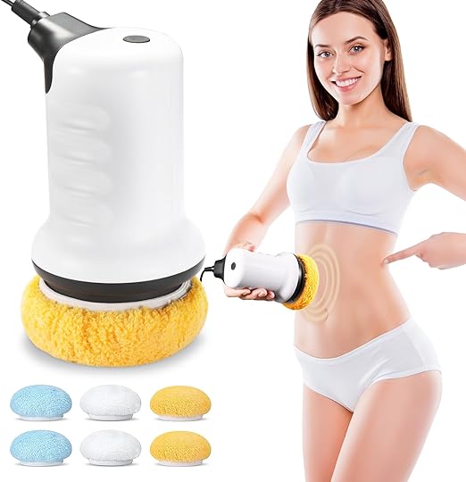 Photo 1 of Apowand Body Sculpting Machine,Cellulite Massager Electric with 6 Soft Washable Pads, Portable Electric Handheld Body Massager with Adjustable Speeds for Belly/Waist/Legs/Arms/Butt 