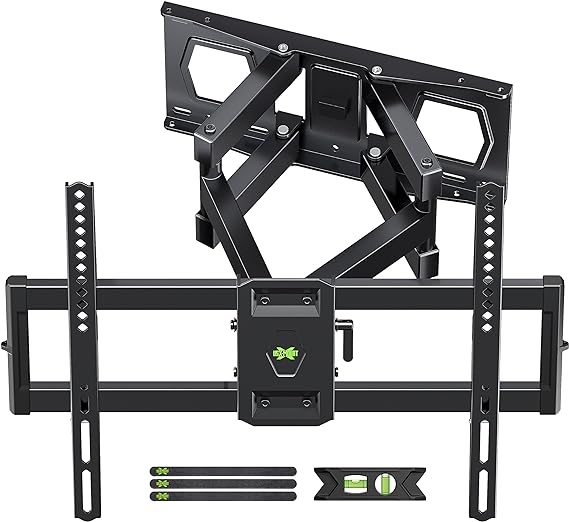 Photo 1 of Full Motion TV Wall Mount for Most 37"-86" Flat Screen TV, Swivel or Tilt TV Wall Bracket with Dual Articulating Arms, for 12"-16" Wood Studs, Max VESA 600x400mm, Load 132 lbs by USX MOUNT 