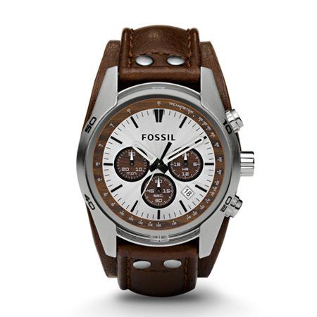 Photo 1 of Fossil Men's Coachman Chronograph Brown Leather Watch