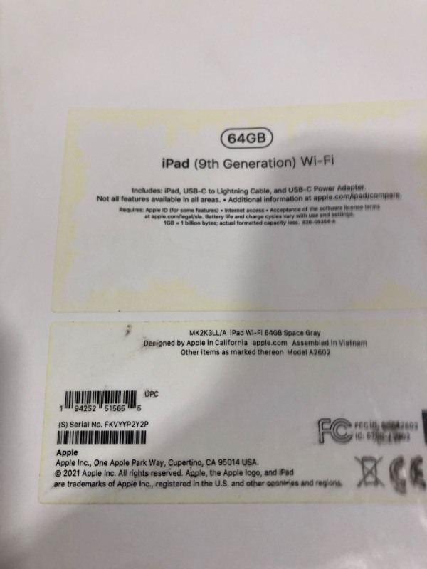 Photo 5 of Apple iPad 10.2-inch Wi-Fi 64GB (2021, 9th Generation) - Space Gray
