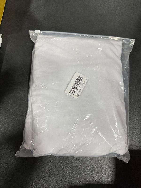 Photo 1 of 3.3x7ft White Arch Wall Backdrop Round Top Backdrop Cover Solid Color Round Top Arch Frame Cover 2-Sided Fit Backdrop Stand for Wedding Baby Shower Birthday Bridal Shower Event Party Decor Prop