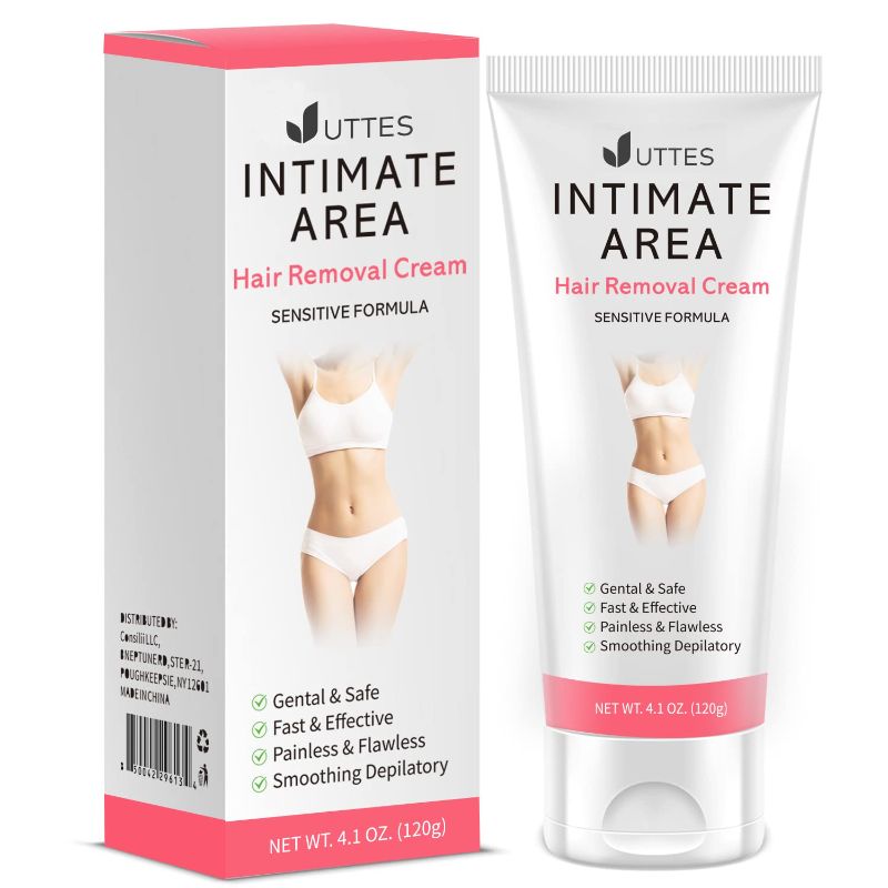 Photo 1 of Intimate/Private Hair Removal Cream for Women, for Unwanted Hair in Underarms, Private Parts, Pubic & Bikini Area, Painless Flawless Depilatory Cream, Sensitive Formula Suitable for All Skin Types
