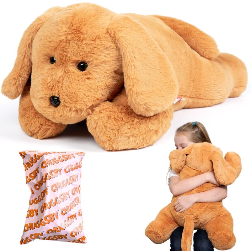 Photo 1 of Weighted Stuffed Animal for Stress Support & Fun - 24" 5Lb Large Stuffed Dog Plush - Heavy Plushies Pillow to Hold - Big, Weighted Stuffed Animals for Adults & Kids
