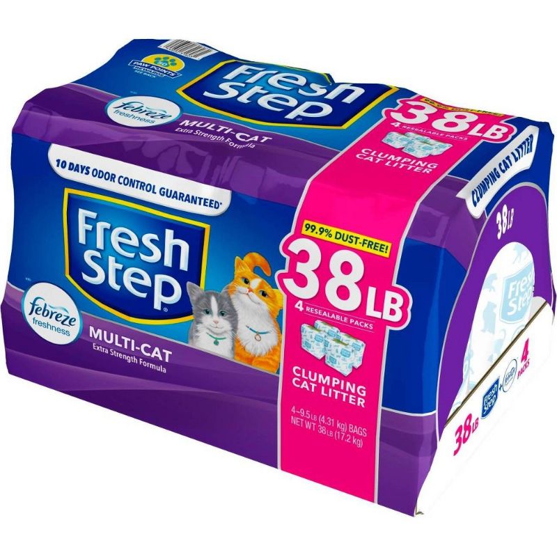 Photo 1 of  Fresh Step Multi-Cat Scented Litter with Febreze Clumping Cat Litter 38 Lb 