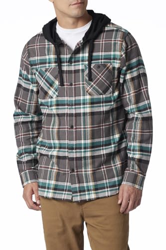 Photo 1 of  Unionbay Men's Classic Flannel Hoodie, Flint SIZE S