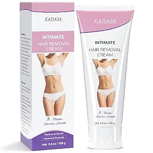 Photo 1 of Hair Removal Cream for Women, Intimate Skin Friendly Depilatory Cream for Unwanted Hair in Underarms, Private Parts, Pubic & Bikini Area, Painless Flawless Depilatory Cream, Sensitive Formula