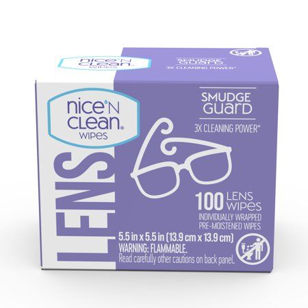 Photo 1 of Nice N CLEAN SmudgeGuard Eyeglass Cleaner Lens Wipes (100)