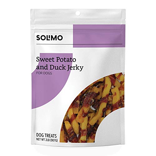 Photo 1 of Amazon Brand - Solimo Sweet Potato & Duck Jerky Dog Treats BB 12.16.24