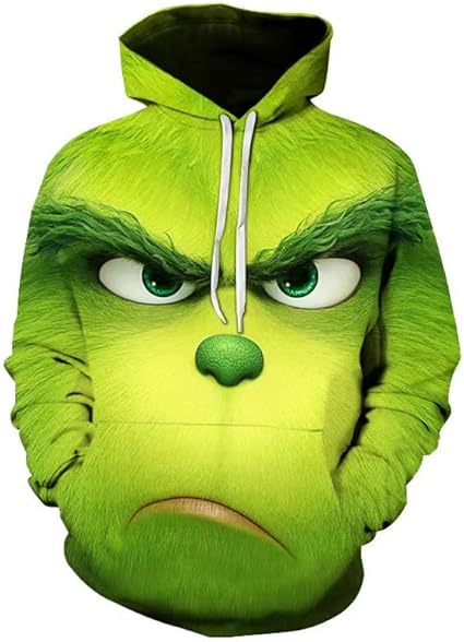 Photo 1 of Gouvplr Unisex Christmas Hoodie Novetly Sweatshirt Halloween Pullover Hooded With Pocket SIZE 5XL