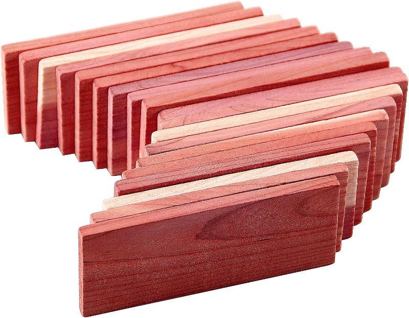 Photo 1 of Cedar Space Cedar Blocks for Closet Storage,100% Aromatic Red Ceder Blocks Cedar Planks Chips 16pcs for closet drawers
