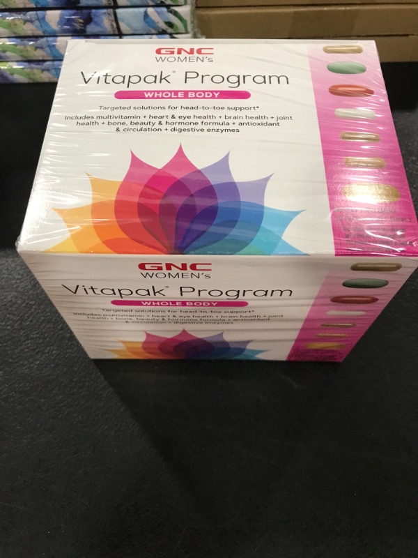 Photo 2 of GNC Women's Whole Body Vitapak | 7 Step Multivitamin System for Optimal Health | Contains Omega-3, Calcium and GLA for Hair, Skin and Nails | 30 Count