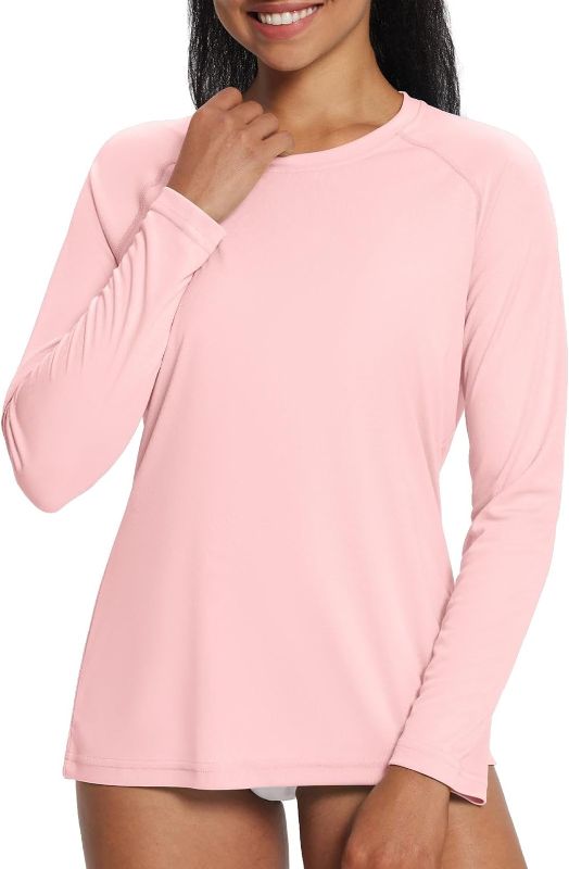 Photo 1 of BALEAF Women's UPF 50+ Sun Shirts Long Sleeve UV Protection Rash Guard Lightweight Quick Dry SPF Hiking Tops Outdoor size xxl
