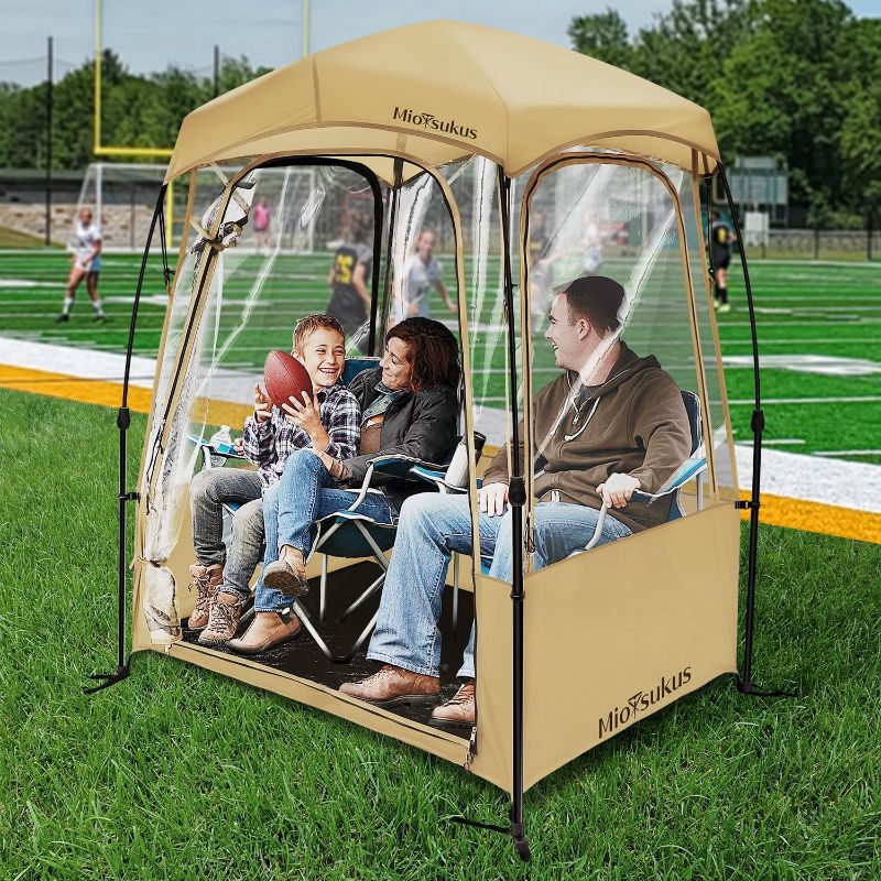 Photo 1 of Sport Tent with Removable Top Cover and Sealed Floor, MioTsukus Instant Weather Proof Pod, Pop Up Bubble Clear View Tent, All Weather Shelter - 1~4 People
