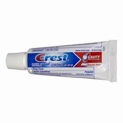 Photo 1 of Crest, Cavity Protection Fluoride Anticavity Toothpaste, 0.85 Oz Travel Size (100 Pack)
