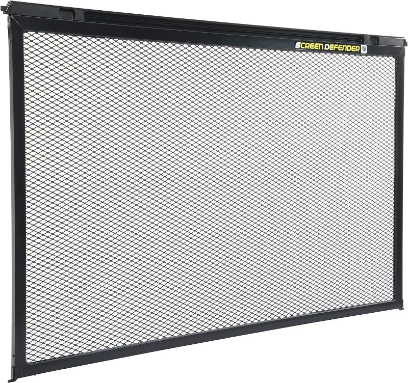 Photo 1 of Lippert 859792 Screen Defender RV Entry Door Screen Protector, 26-inch Door (22.5" Screen Kit) , Black
