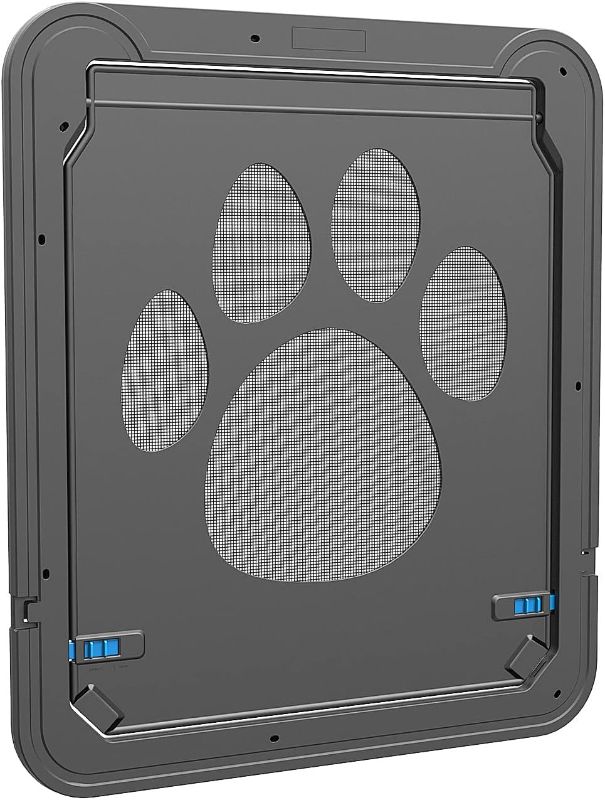 Photo 1 of PETLESO Dog Door for Screen Door, Large Dog Door for Sliding Door Insert Dog Screen Door, Large 12"*14"
