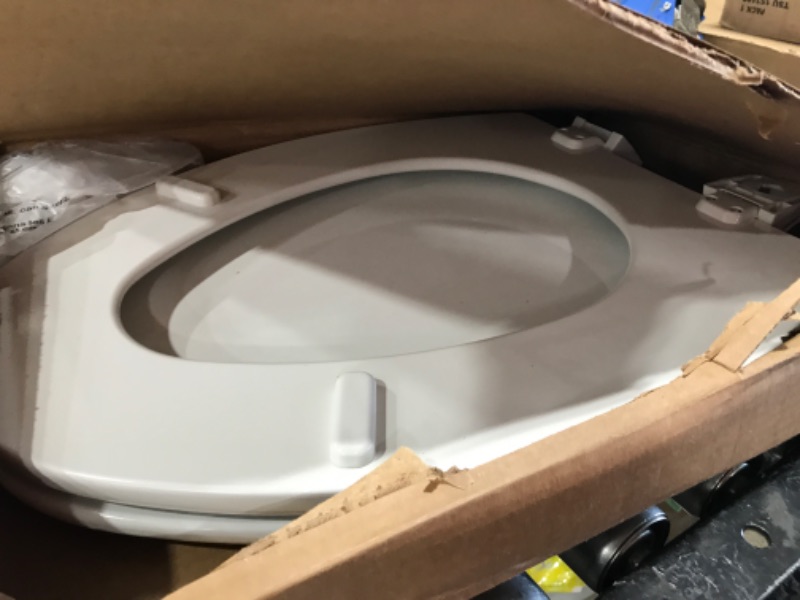 Photo 2 of Bemis 1500TTT 000 Toilet Seat will Never Loosen and Provide the Perfect Fit, ELONGATED, White 1 Pack Elongated White