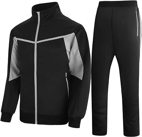 Photo 1 of SWISSWELL Men's Tracksuits 2 Piece Set Sweatsuits for Men Jogging Sport Suit Casual Outfits with Full Zip 