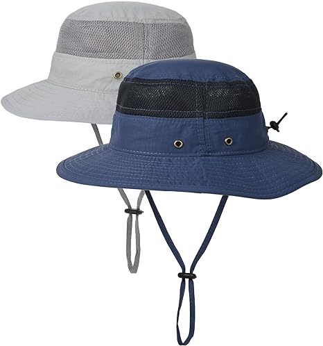 Photo 1 of  Baby Sun Hat UPF50+ Toddler Bucket Hat Adjustable Beach Hats for Kids Boys Girls 6M-10T