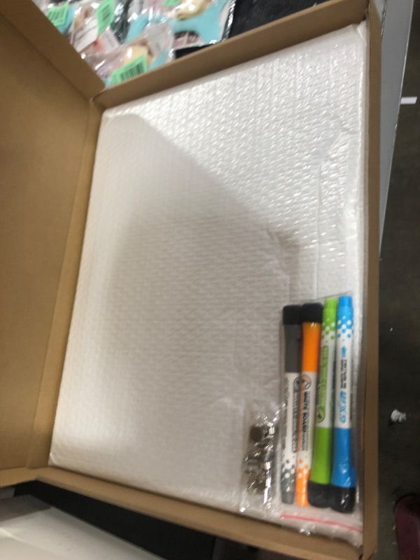 Photo 1 of Acrylic Magnetic Dry Erase Board Calendar for Kitchen Fridge,Clear Monthly and Whiteboard Planner for Refrigerator,15.8"x11.9" Reusable Planning Boards,Includes 4 Colors Dry Erase Markers