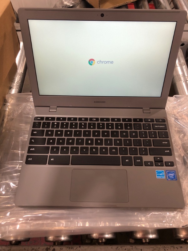 Photo 2 of Samsung Chromebook 4 (2021 Model) 11.6"" Intel UHD Graphics 600, Intel Celeron Processor N4020, 4GB, 32GB, Wi-Fi - (XE310XBA-KA1US) (Renewed), Platinum Titan 4GB RAM 32GB eMMC Chromebook 4 (11.6”)