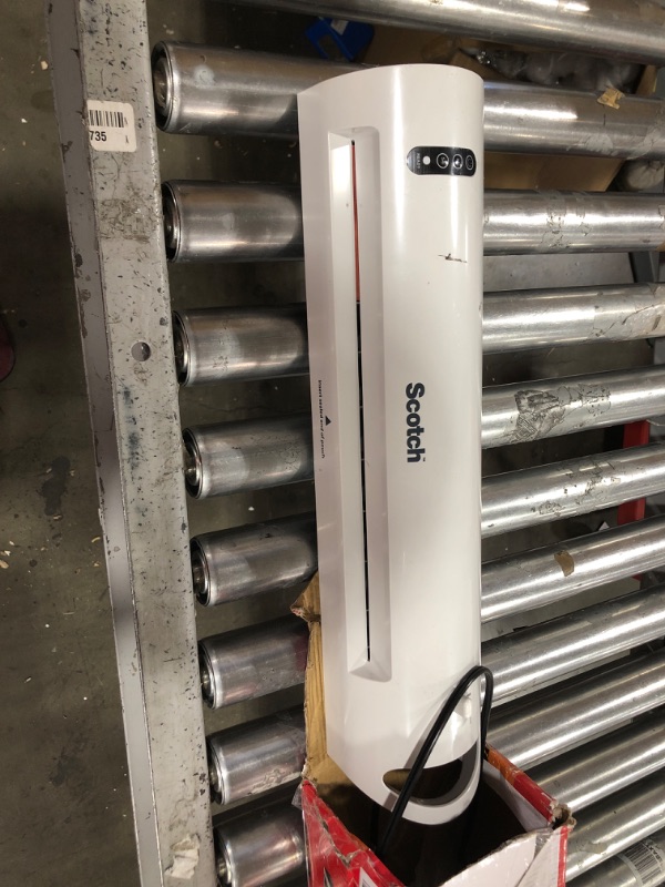 Photo 1 of Scotch Thermal Laminator with 20 Letter Size Pouches, Extra Wide 13 Inch Input, Ideal for Teachers, Small Offices, or Home (TL1302XVP),White