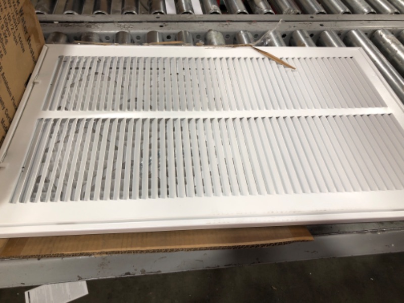 Photo 2 of Handua 14"W x 24"H [Duct Opening Size] Steel Return Air Filter Grille [Detachable Door] for 1-inch Filters | Vent Cover Grill, White | Outer Dimensions: 16 5/8"W X 26 5/8"H for 14x24 Duct Opening Duct Opening style: 14 Inchx24 Inch