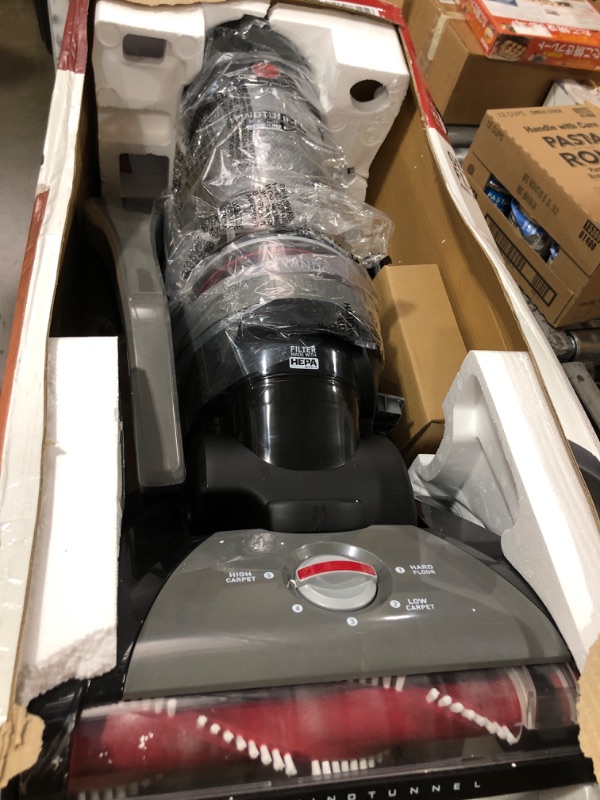 Photo 2 of Hoover WindTunnel Whole House Rewind Corded Bagless Upright Vacuum Cleaner, For Carpet and Hard Floors, UH71350V, Black NEW Whole House Rewind WindTunnel