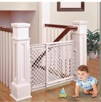 Photo 1 of Toddleroo by North States Baby Gate for Stairs: Stairway Secure Gate. Fits Openings & Supergate Ergo Child Gate, Baby Gate for Stairs and Doorways. includes Wall Cups. Baby Gate + Child Gate
