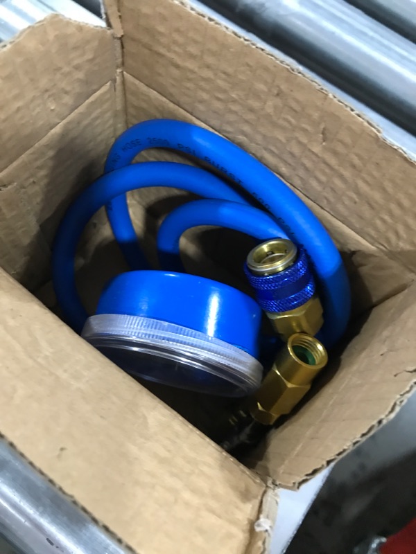 AC Charge Hose with Gauge for R134A, Car HVAC Refrigerant Recharge Kit, Home Air Conditioning U