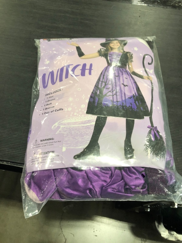 Photo 1 of KIDS WITCH COSTUME-SIZE SMALL 5-7