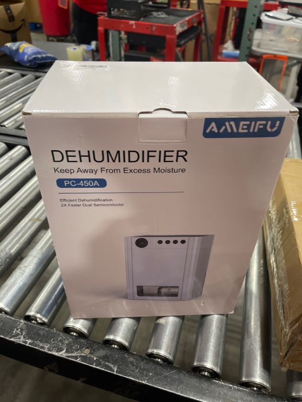 Photo 2 of Dehumidifier, AMEIFU 1000 Sq. Ft Dehumidifier for Basement with 135 OZ Water Tank, Quiet Dehumidifier for Bathroom Bedroom Home Room RV Closet with Auto Shut Off 7 Colors LED Light 