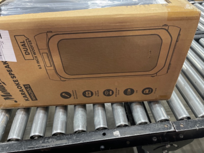 Photo 1 of Moukey Karaoke Machine for Adults, Dual 6.5" Woofer Party Speaker with Disco Lights & 2 UHF Wireless Microphones, Portable Bluetooth PA System with Echo Adjustment, Support TWS/AUX/USB/TF/FM, MHs265-1 Double 6.5" Woofer