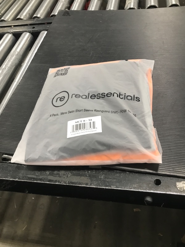 Photo 1 of Real Essentials 4-Pack: Mens Short Sleeve Rash Guard Shirt Quick Dry UPF 50+ Sun Protection Swim (Available in Big & Tall) Standard Medium Set 8