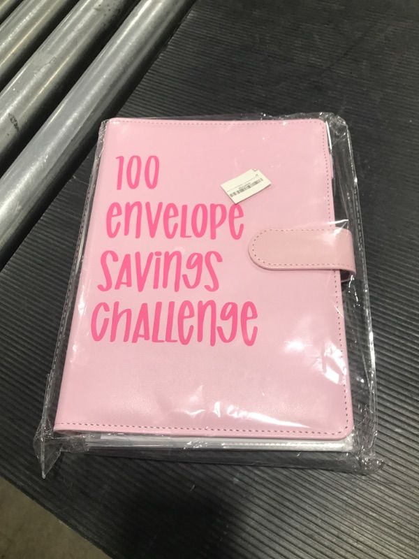 Photo 2 of 100 Envelopes Money Saving Challenge Binder, Easy and Fun Way to Save $5,050, A5 Budget Book with Cash Envelopes Kit,Pink
