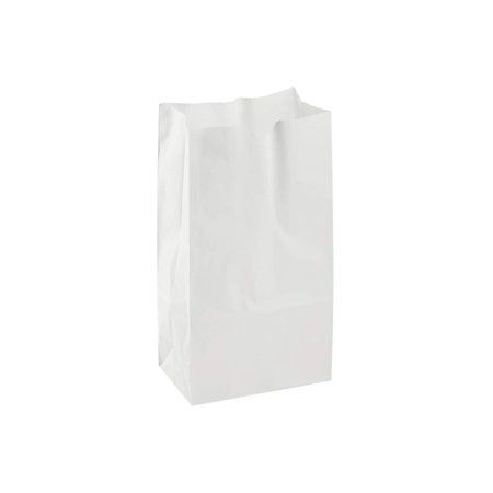 Photo 1 of Perfect Stix 4lb Kraft White Paper Bags - Pack of 125ct (Kraft White Bag 4-125)

