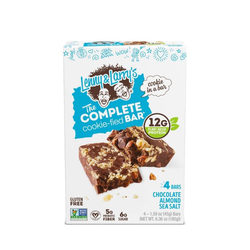 Photo 1 of Lenny & Larry S the Complete Cookie-Fied Bar Chocolate Almond Sea Salt 4 Ct

