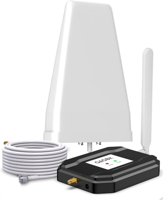 Photo 1 of 2024 Latest AT&T Signal Booster AT&T Cell Phone Signal Booster T Mobile Cell Booster for 5G 4G LTE on Band 12/17 AT&T Cell Booster AT&T Cell Booster ATT Extender Signal Booster Boost Call/Data Black 
