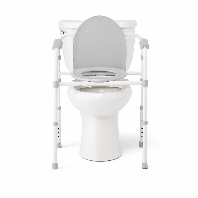 Photo 1 of 3-in-1 Steel Folding Bedside Commode Toilet Seat

