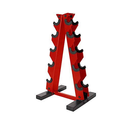 Photo 1 of CAP Barbell a-Frame Dumbbell Weight Rack, Red
