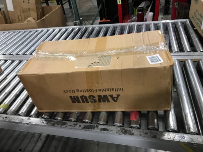 Photo 1 of Inflatable Floating Dock Air Dock Platform Floating Island Raft with None-Slip Surface for Pool Beach Ocean 5 × 6 ft Green