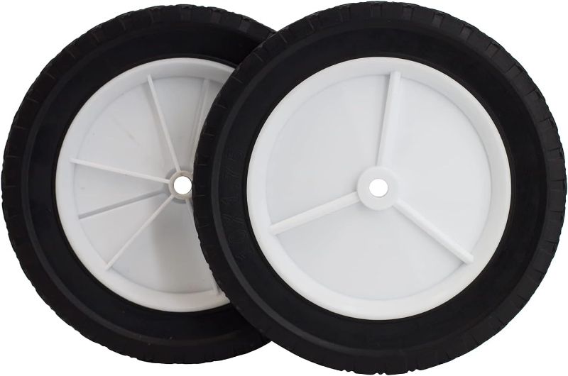 Photo 1 of 
Parts Camp 10 inch Plastic Wheel Fits Oregon 72-110 hand trucks, lawnmowers, utility carts, radio flyer wagon, Lawn Sprayer, Trash Can, BBQ Grill Universal Wheel 9615
