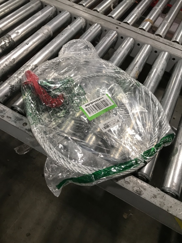 Photo 1 of Single Leg Wire Rope Sling 2.5T/5500Lbs Rated Load 8.2 Feet Length, 1/2" Diameter, with 3/8" - 1/2" Sliding Choker Hook WLL 1.6t 1/2"-8.2FT