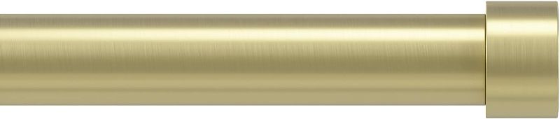 Photo 1 of Umbra Cappa Curtain Rod, Includes 2 Matching Finials, Brackets & Hardware, 36 to 66-Inches, Gold
