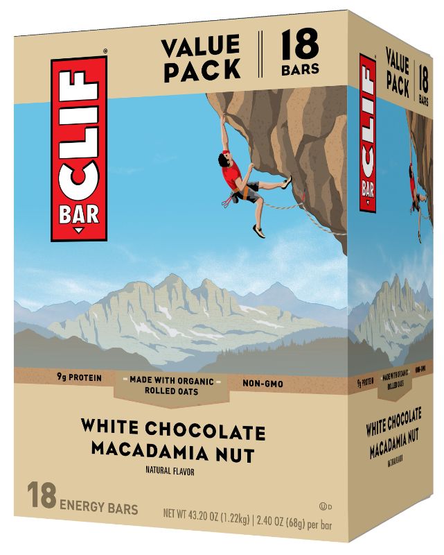 Photo 1 of CLIF Bar White Chocolate Macadamia Nut Energy Bars - 43.2oz/18pk
