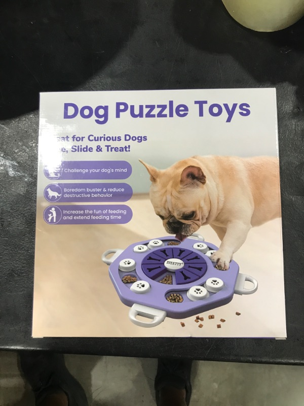 Photo 1 of Dog Puzzle Toys for Dogs, Dog Puzzles for Smart Dogs, Interactive Dog Enrichment Toys for IQ Training & Mental Stimulation, Dog Treat Puzzle for Small Medium & Large Dogs, Food Puzzle Feeder
