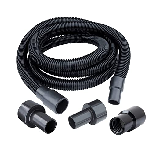 Photo 1 of  POWERTEC 70347 10 Ft. Dust Collection Hose Kit with 5 Fittings for Woodworking Power Tools Home and Wet/Dry Shop Vacuums 