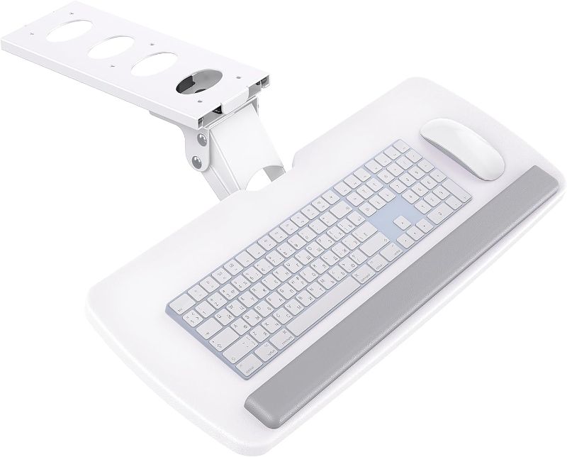 Photo 1 of  HUANUO Keyboard Tray Under Desk, 360 Adjustable Ergonomic Sliding Keyboard & Mouse Tray, 25" W x 9.84" D 